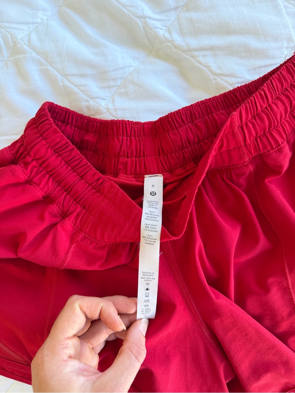 Lulu Red Hotty Hot Shorts - Picture 3 of 3
